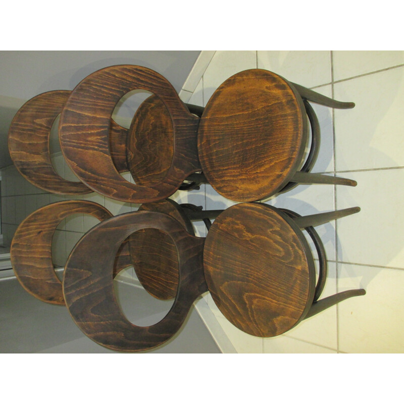 Set of 4 Baumann bistro chairs - 1960s