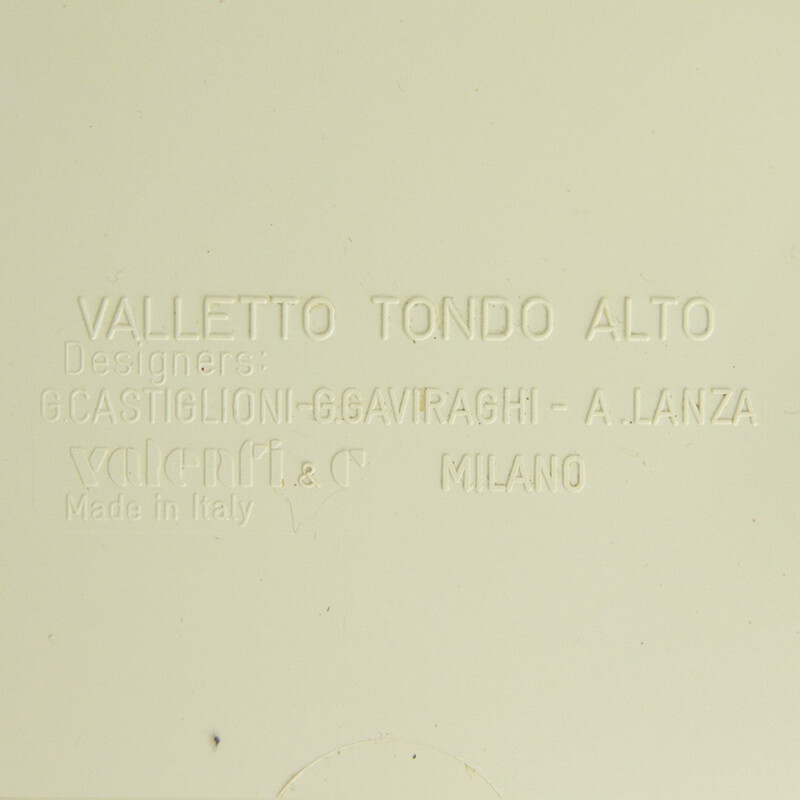 Vintage round cabinet in plastic for Valenti - 1970s