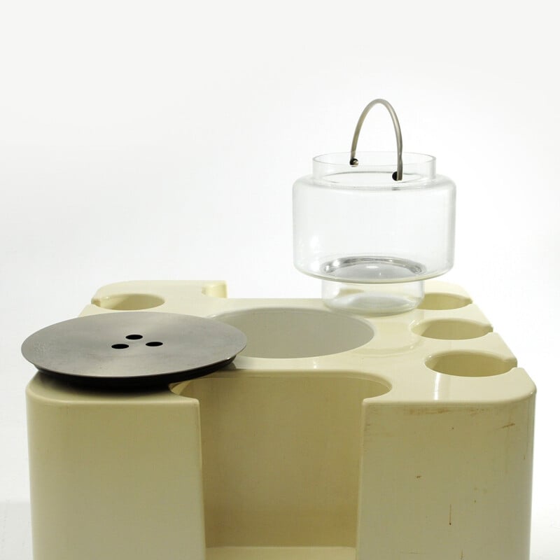 Vintage "Bacco" bar cabinet with ice bucket by Sergio Mazza for Artemide - 1970s