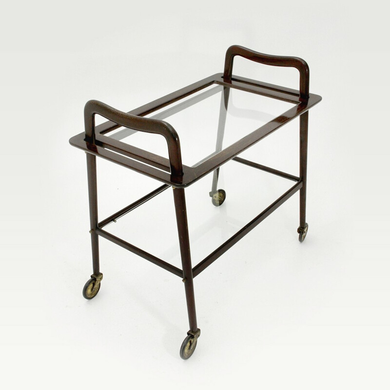 Vintage trolley with removable tray by Ico Parisi for Angelo de Baggis - 1950s