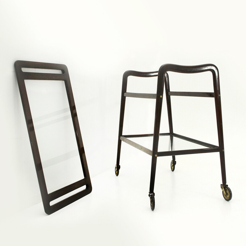 Vintage trolley with removable tray by Ico Parisi for Angelo de Baggis - 1950s