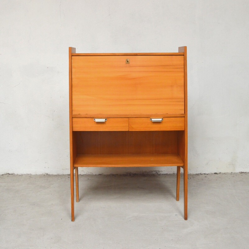 Vintage secretary with fins feet - 1960s