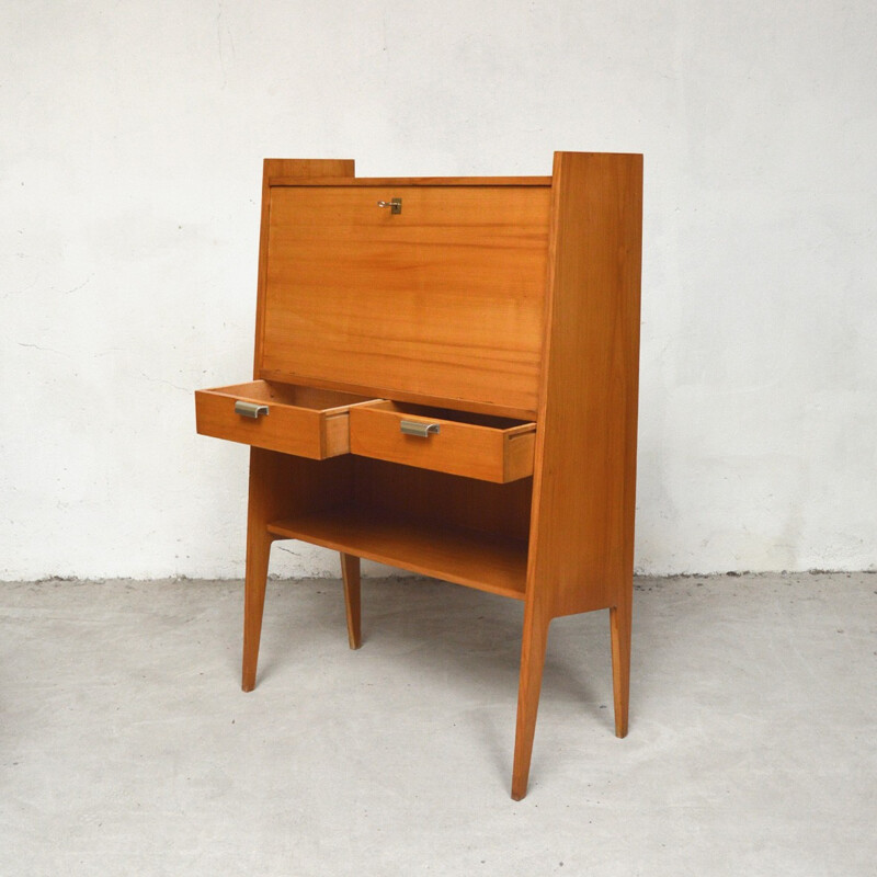 Vintage secretary with fins feet - 1960s