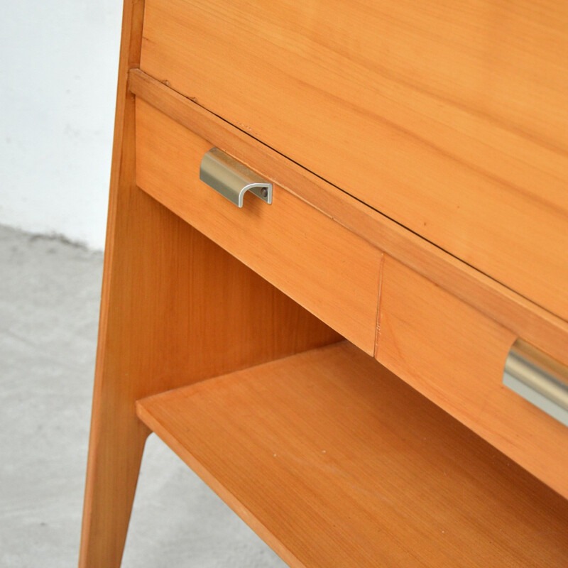 Vintage secretary with fins feet - 1960s