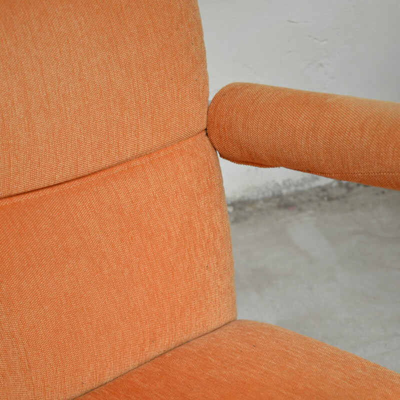 Set of 2 reclining chairs and 1 ottoman by Brühl - 1980s