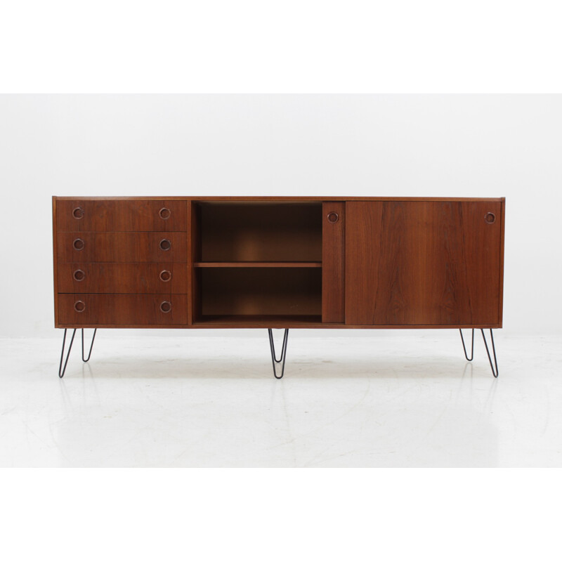 Vintage Danish Upcycled Teak Sideboard - 1960s 