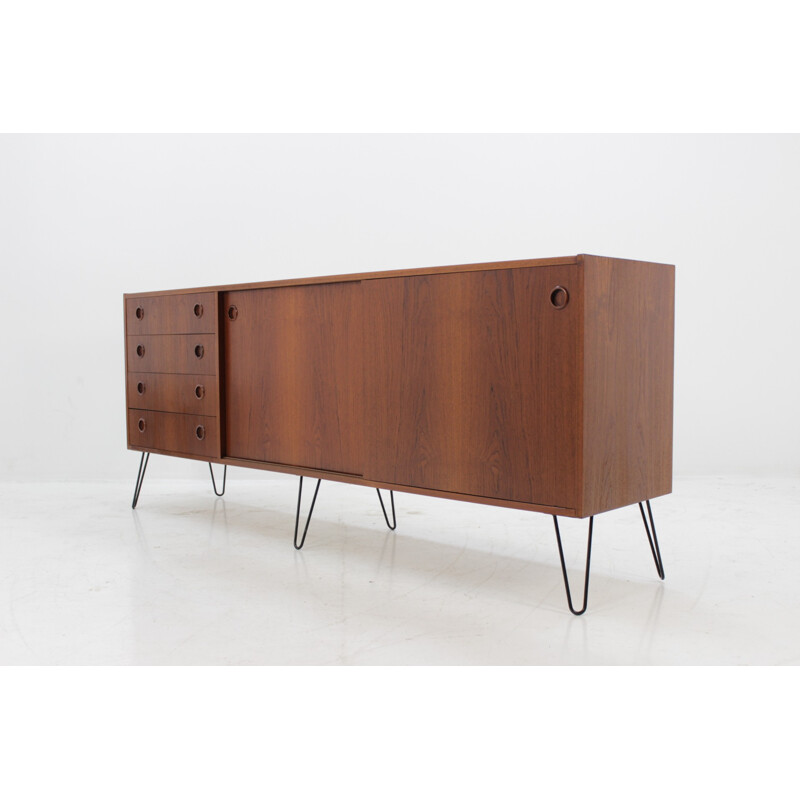 Vintage Danish Upcycled Teak Sideboard - 1960s 