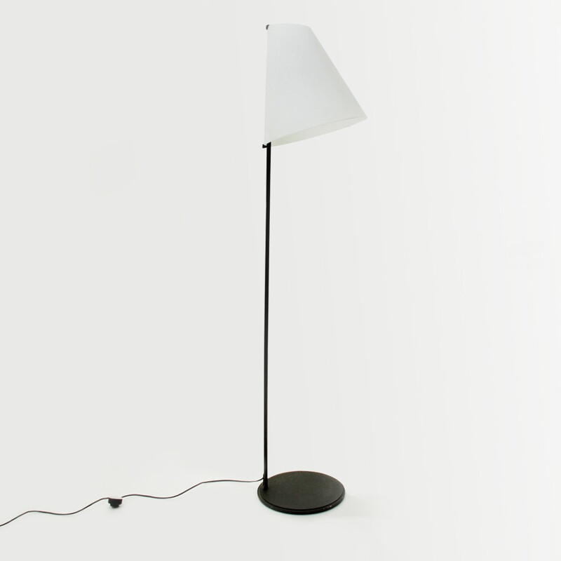 Micene Floor lamp with opaline shade by Leucos - 1950s