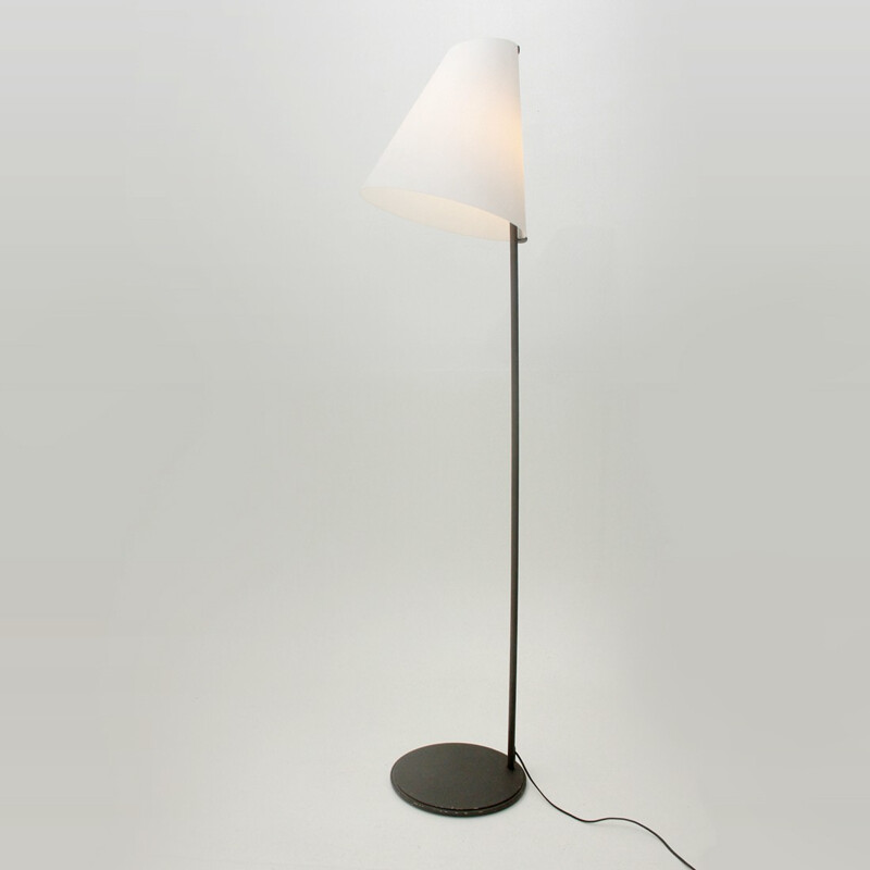 Micene Floor lamp with opaline shade by Leucos - 1950s