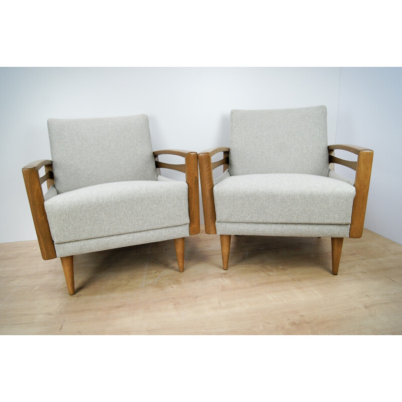 Mid-Century German Armchairs, 1970s, Set of 2