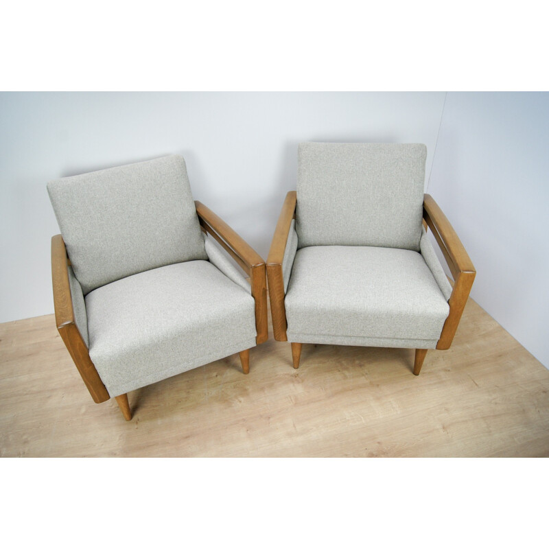 Mid-Century German Armchairs, 1970s, Set of 2