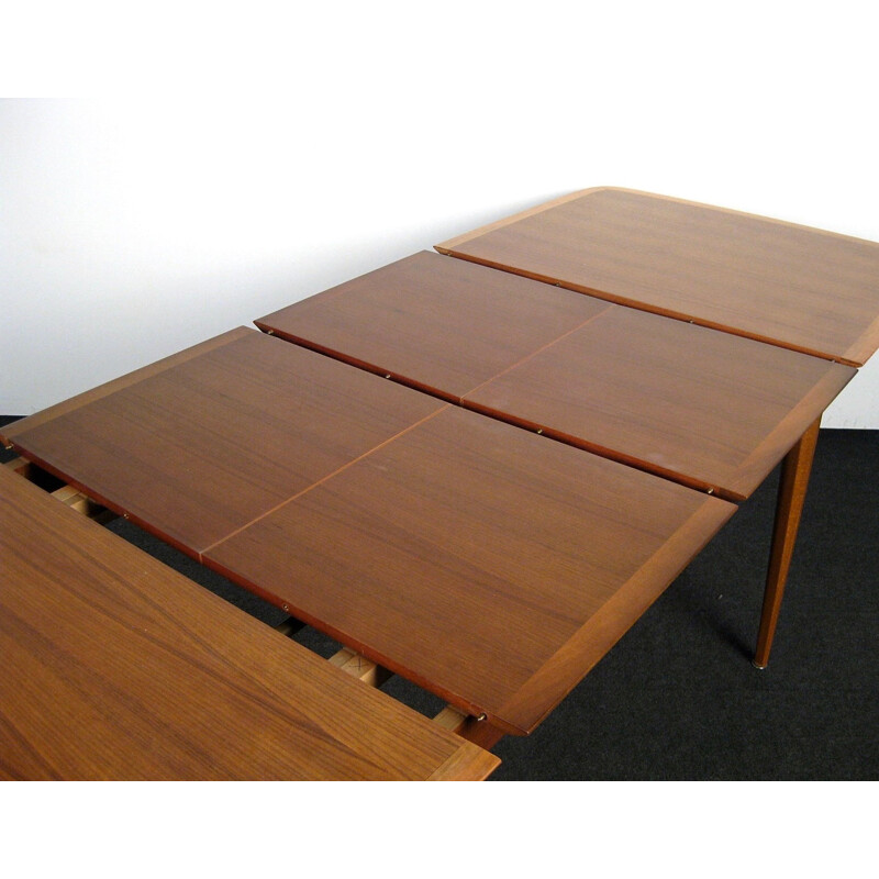 Vintage high table with integrated extensions - 1950s