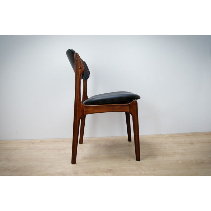Set of 6 Model 49 Rosewood Dining Chair by Erik Buch for Odense Maskinsnedkeri - 1960s