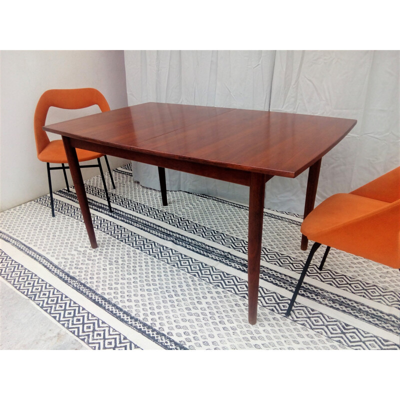 Vintage Scandinavian dining table in teak - 1960s