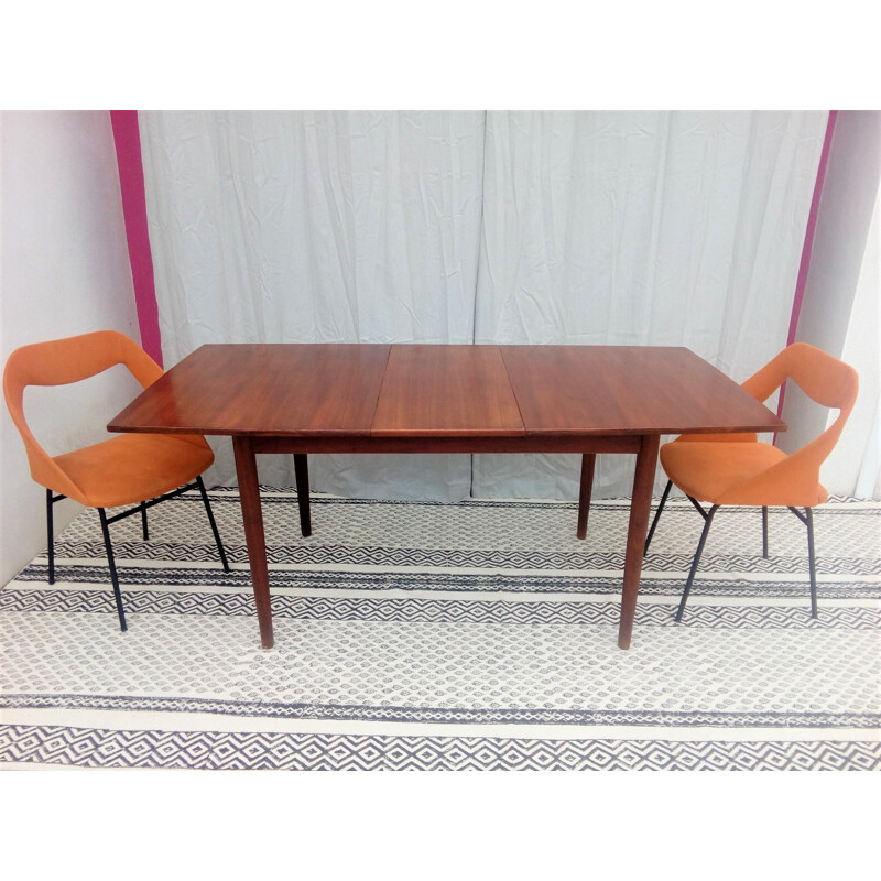 Vintage Scandinavian dining table in teak - 1960s