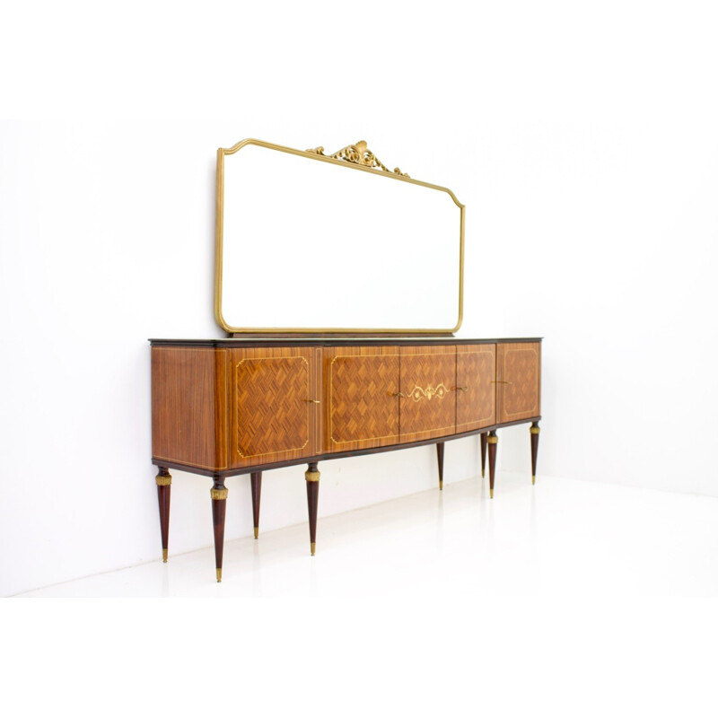 Vintage Italian sideboard with mirror - 1950s