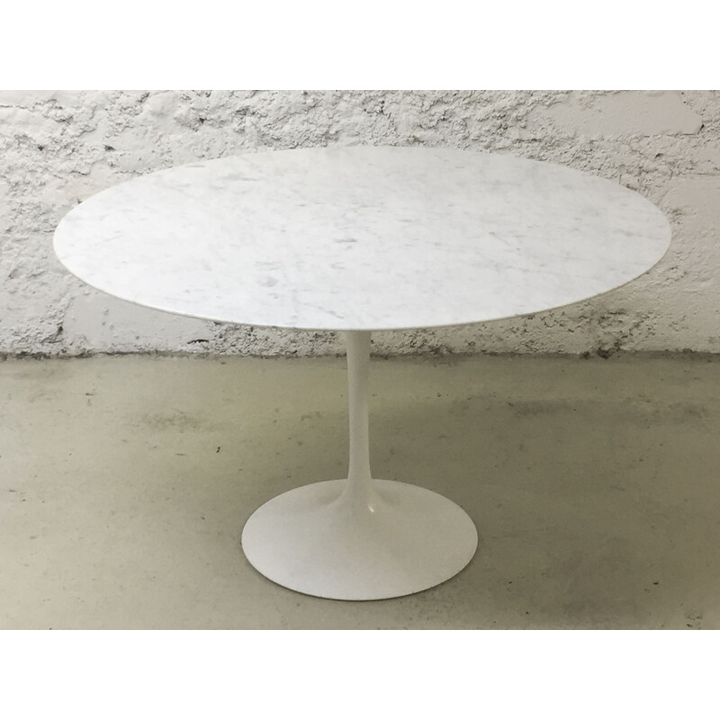 Table "tulipe" 120cm en marbre calacatta, Eero Saarinen pour Knoll - 1970