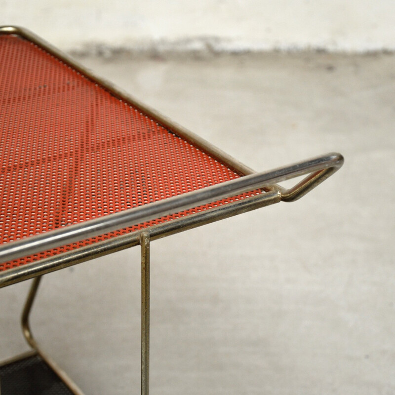 Chariot bar vintage en métal - 1950