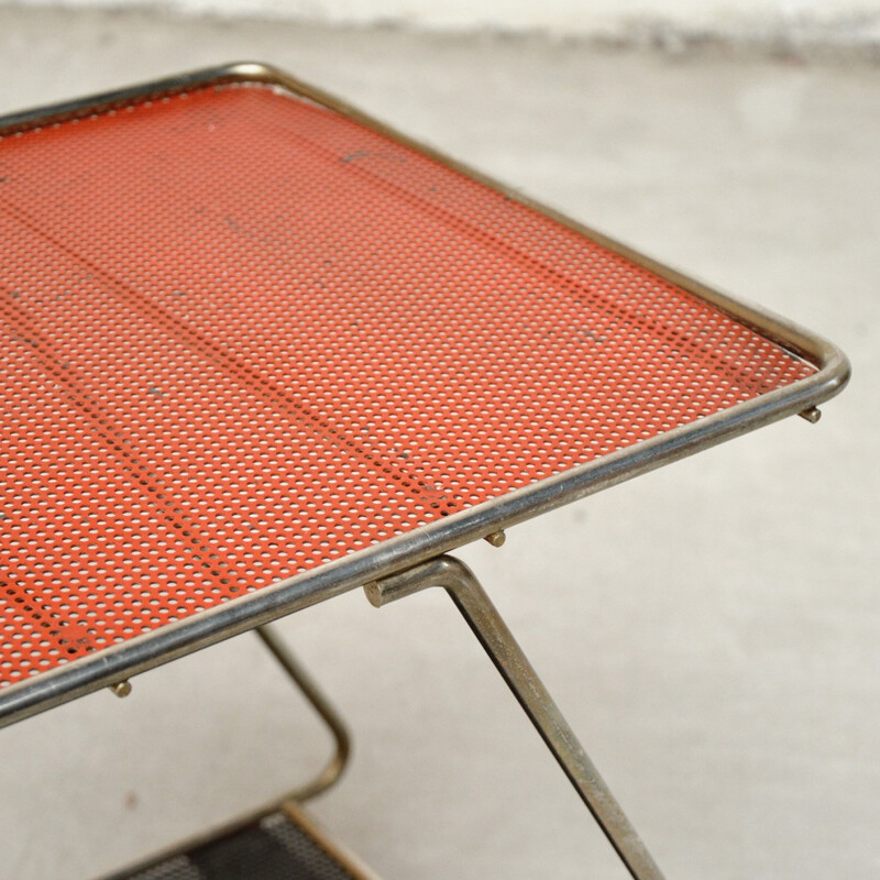 Vintage trolley bar in metal - 1950s