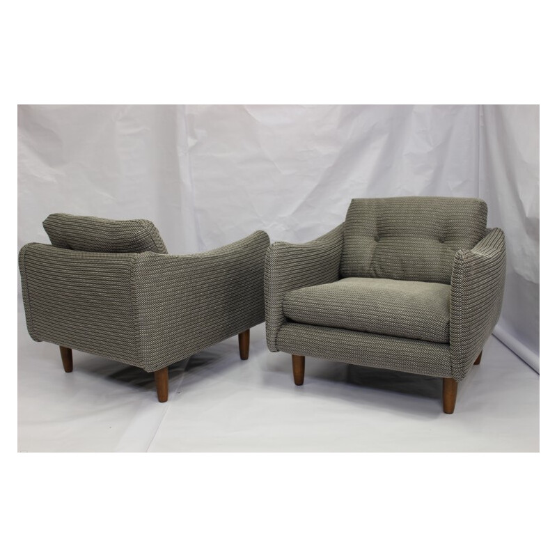 Pair of "Teckel" armchairs by Michel Mortier - 1960s
