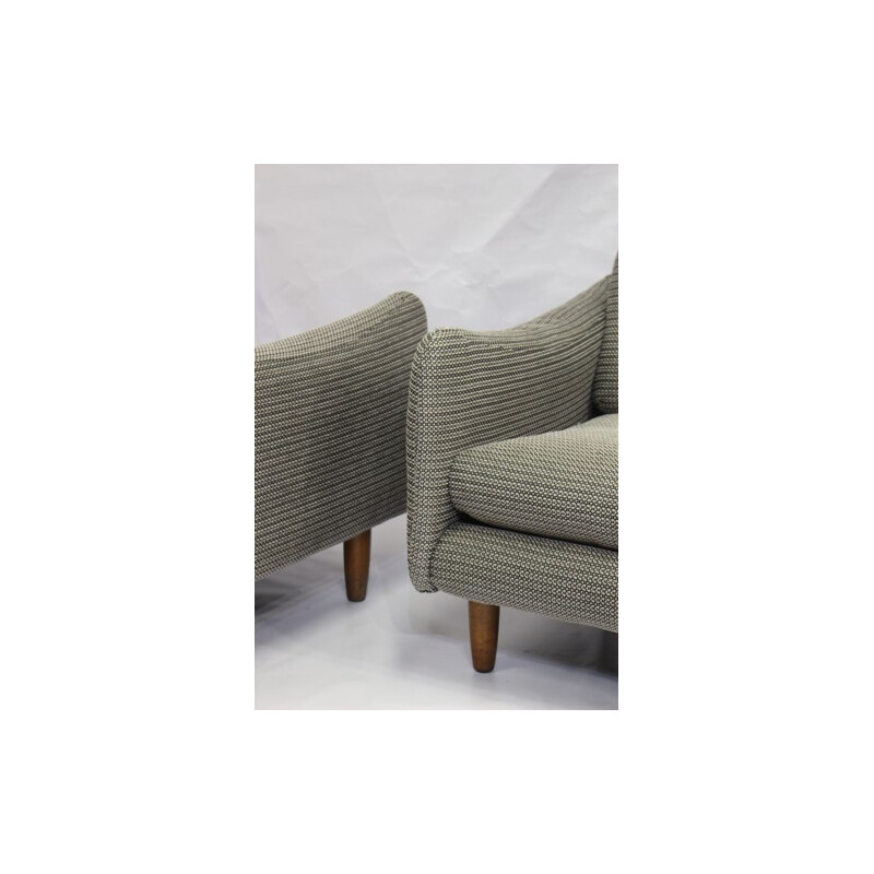 Pair of "Teckel" armchairs by Michel Mortier - 1960s