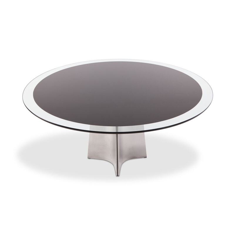 Vintage round dining table by Luigi Saccardo for Maison Jansen - 1970s