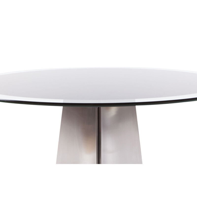 Vintage round dining table by Luigi Saccardo for Maison Jansen - 1970s