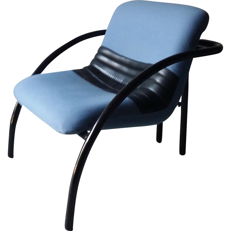 Vintage blue armchair for Airborne - 1980s