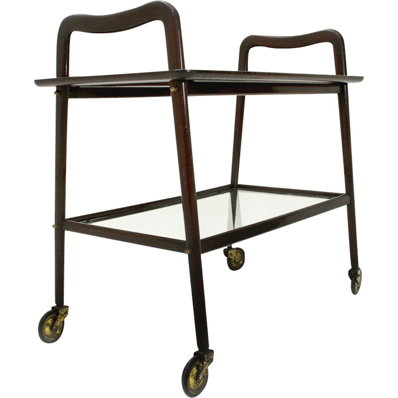 Vintage trolley with removable tray by Ico Parisi for Angelo de Baggis - 1950s