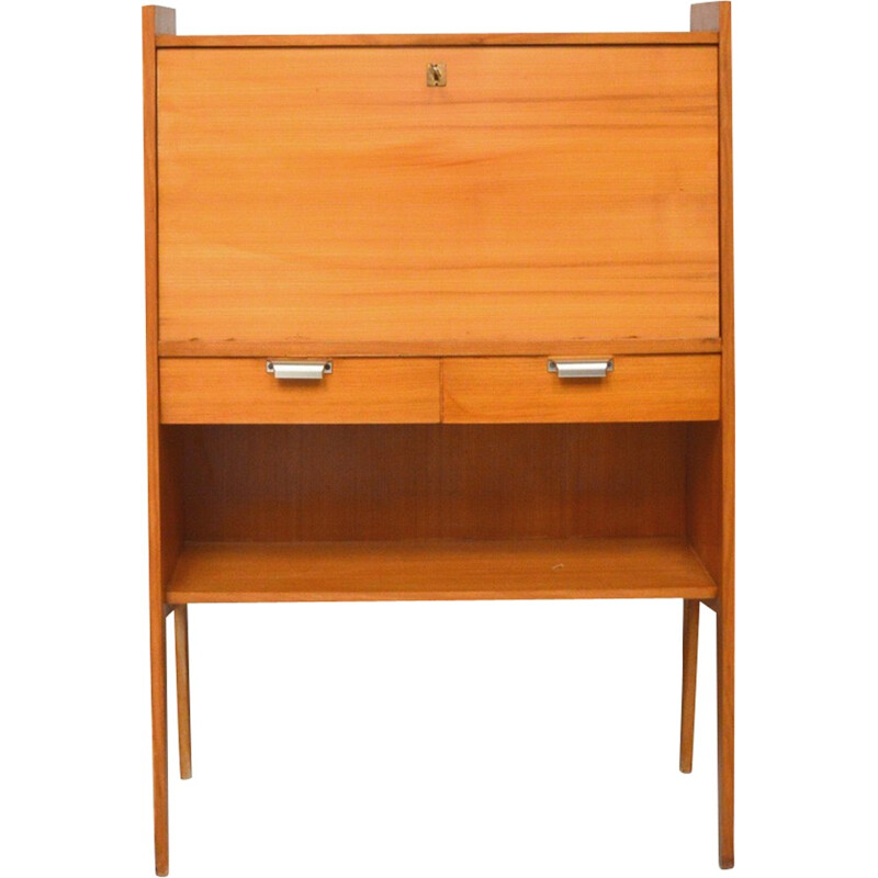 Vintage secretary with fins feet - 1960s