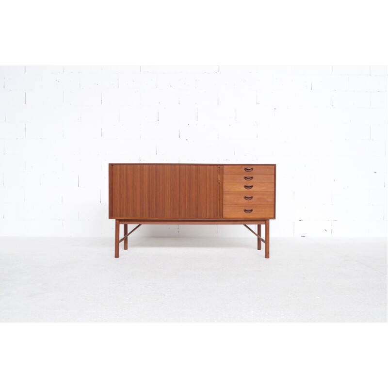 Vintage teak sideboard by Peter Hvidt & Orla Molgaard-Nielsen Sideboard for Soborg Mobelfabrik - 1950s