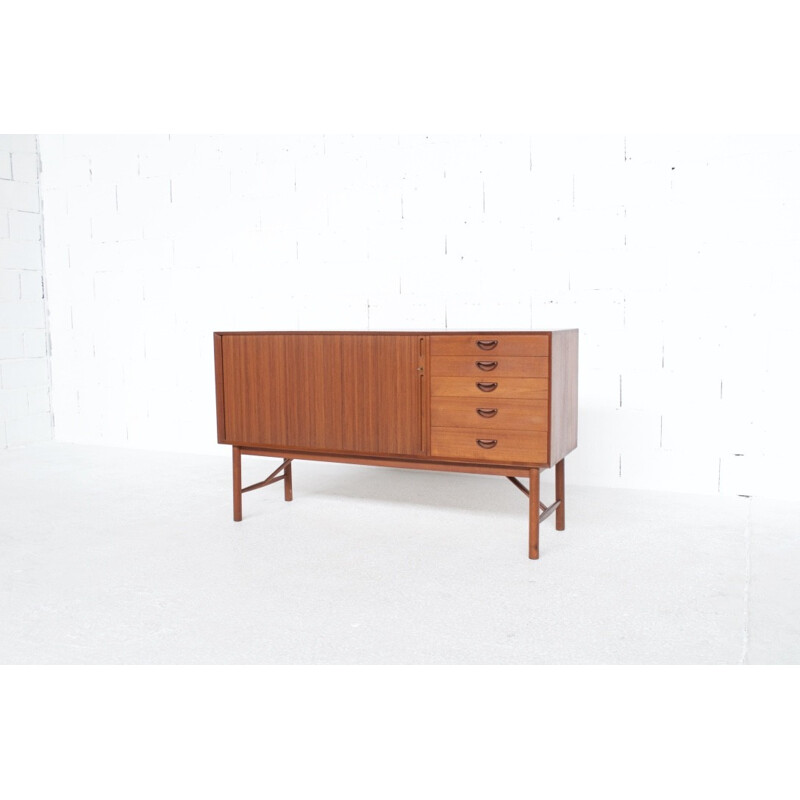 Vintage teak sideboard by Peter Hvidt & Orla Molgaard-Nielsen Sideboard for Soborg Mobelfabrik - 1950s