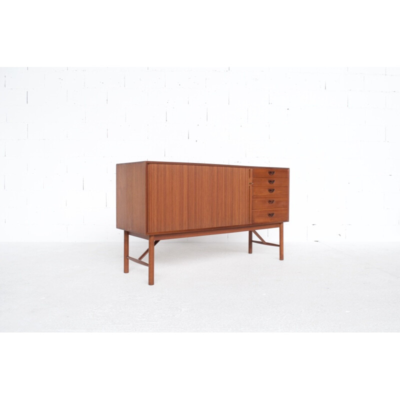 Vintage teak sideboard by Peter Hvidt & Orla Molgaard-Nielsen Sideboard for Soborg Mobelfabrik - 1950s