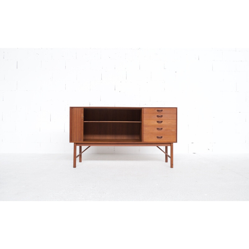 Vintage teak sideboard by Peter Hvidt & Orla Molgaard-Nielsen Sideboard for Soborg Mobelfabrik - 1950s