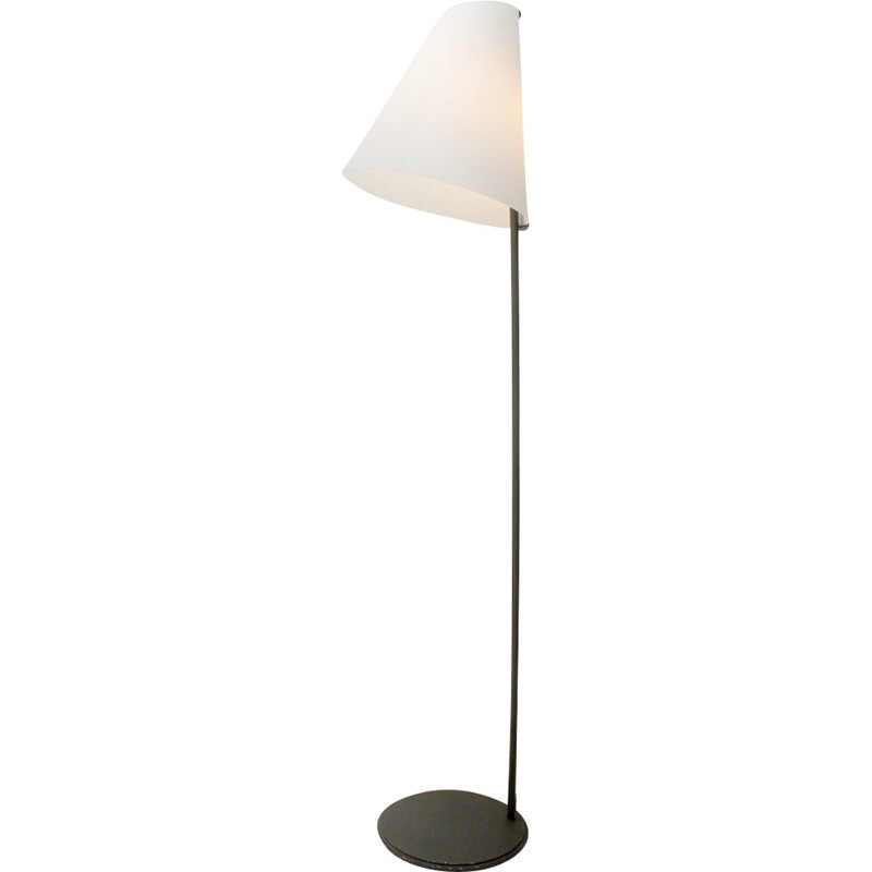 Micene Floor lamp with opaline shade by Leucos - 1950s