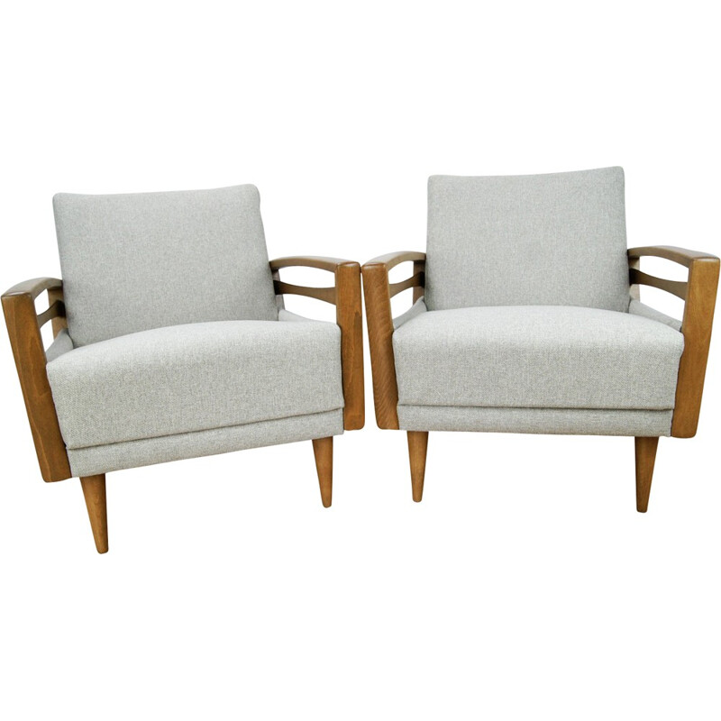 Mid-Century German Armchairs, 1970s, Set of 2