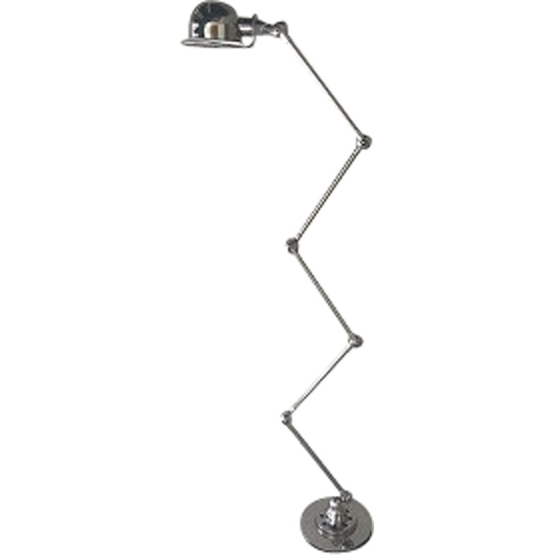 Vintage-Lampe mit 5 Armen, poliert von Jean Louis Domecq für Jielde, 1950