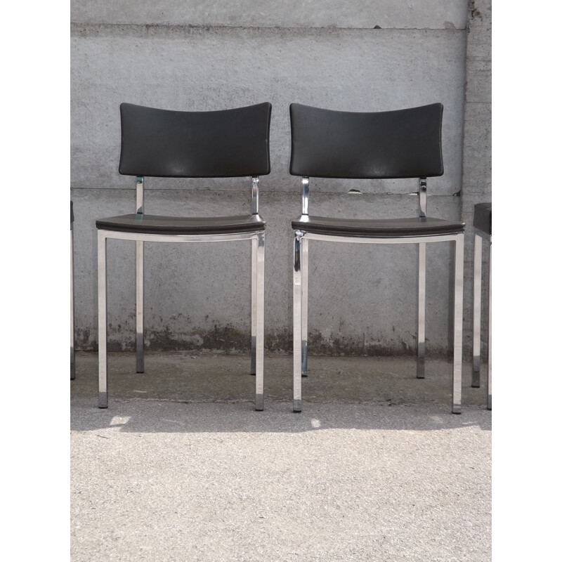 Suite de 2 chaises et 4 tabourets vintage par Rudi Verelst pour Novalux - 1960