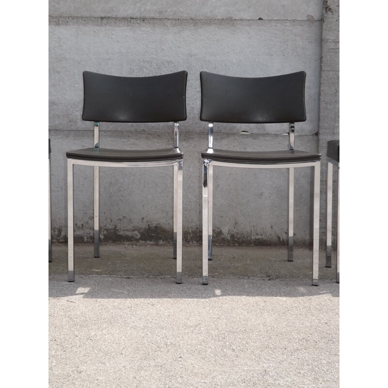 Vintage set of 2 chairs and 4 stools by Rudi Verelst for Novalux - 1960s