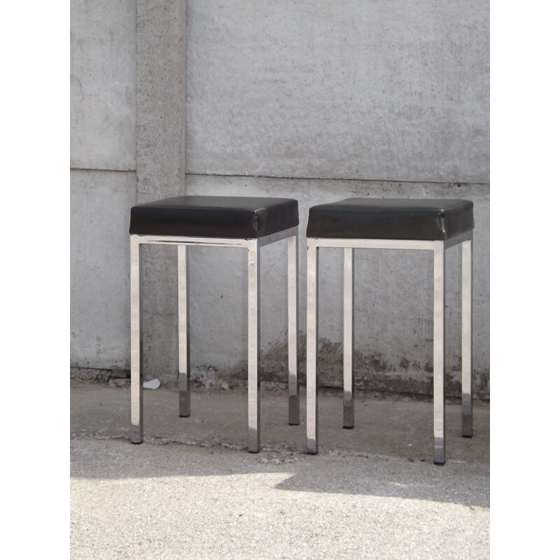Vintage set of 2 chairs and 4 stools by Rudi Verelst for Novalux - 1960s