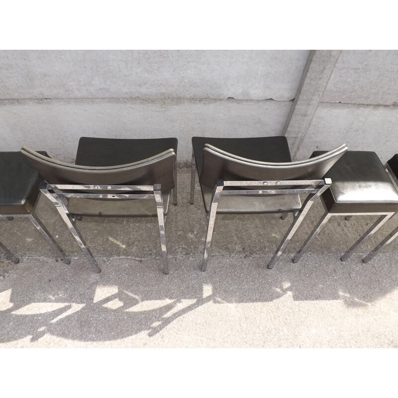 Suite de 2 chaises et 4 tabourets vintage par Rudi Verelst pour Novalux - 1960