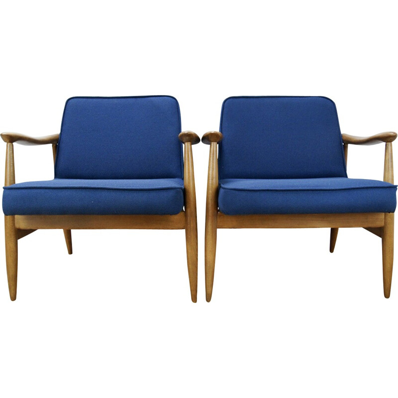 Pair of Model GFM-87 Armchairs by Juliusz Kedziorek for Gościcińskie - 1960s