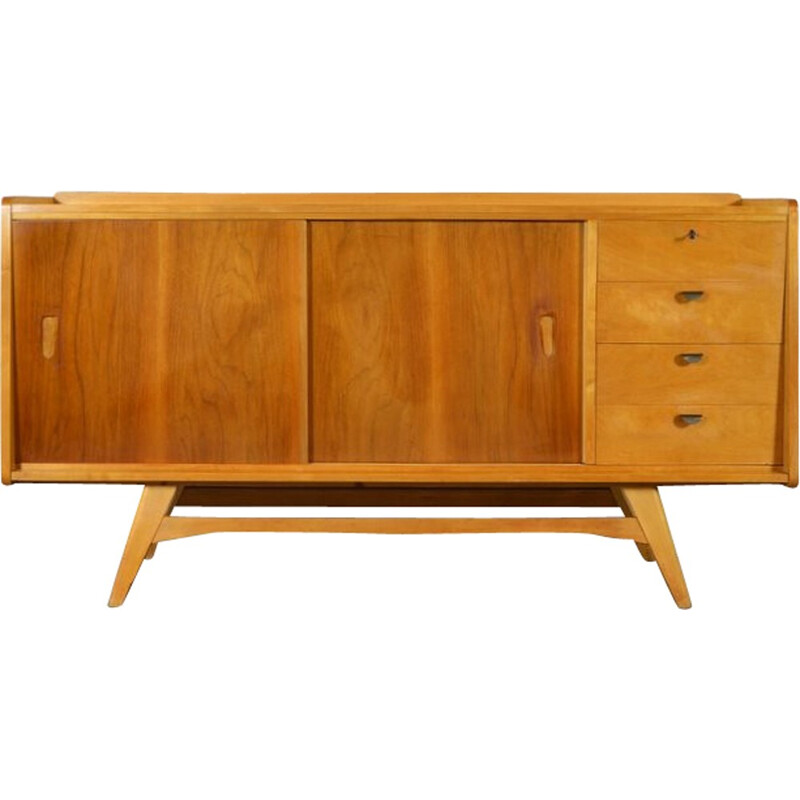 Vintage sideboard in solid oak - 1960s