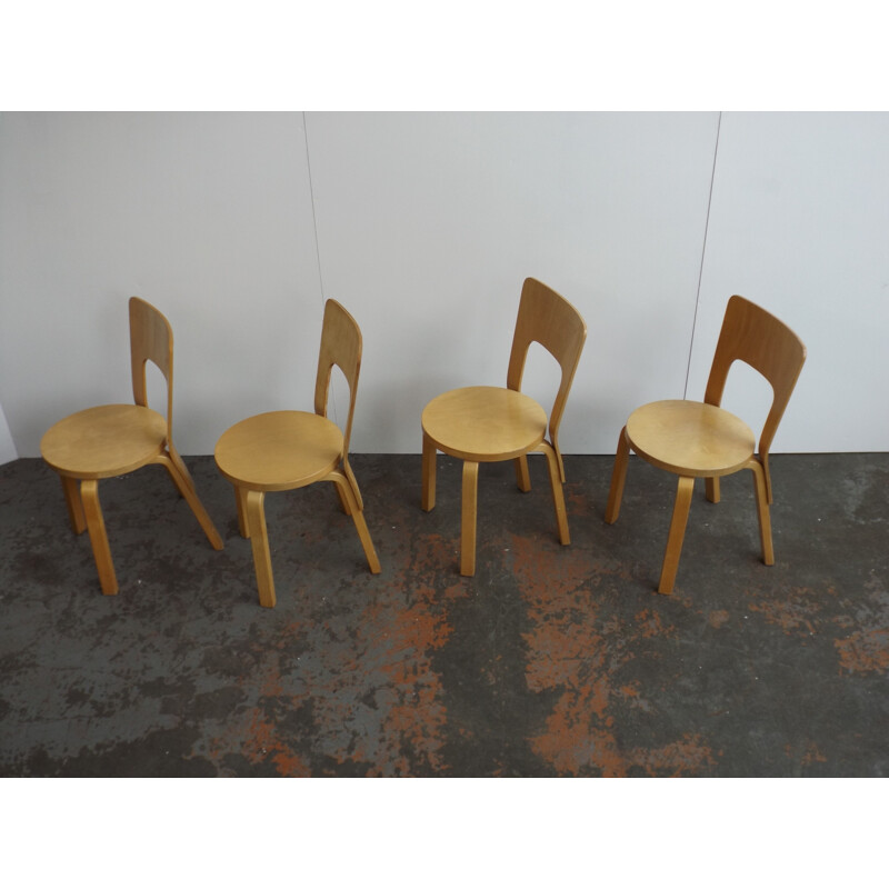 Set of 4 chair by Artek - 1980s