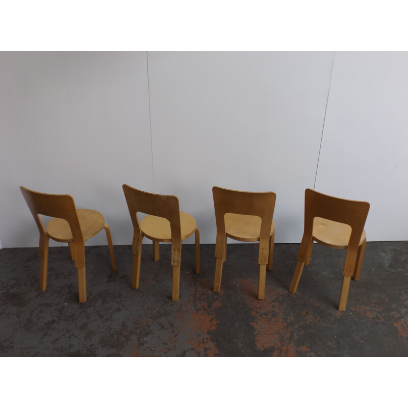 Suite de 4 chaises par Artek - 1980