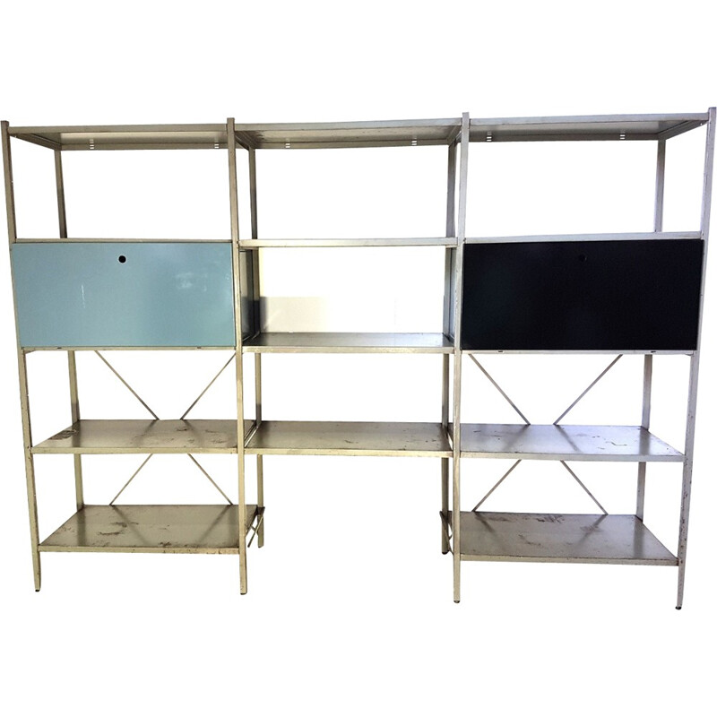 Vintage wall unit by Wim Rietveld for Gispen - 1950s