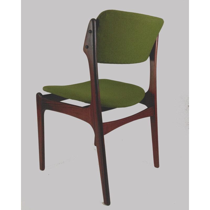 Set of 8 Model 49 chairs in rosewood by Erik Buch - 1960s