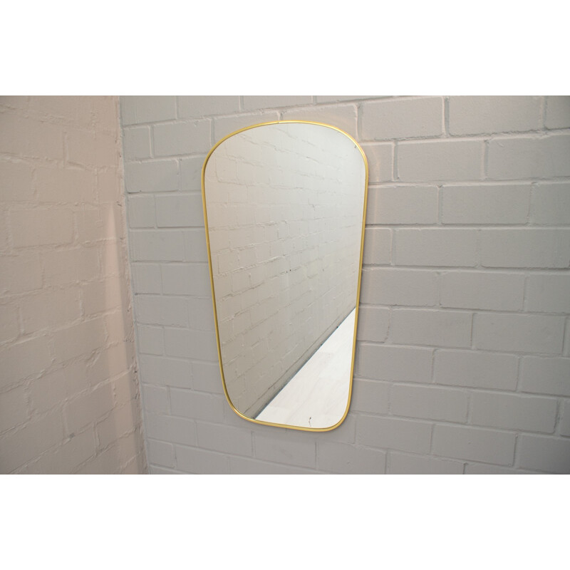 Vintage large mirror in brass - 1950s