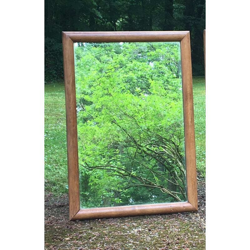 Vintage mirror in solid oak - 1930s