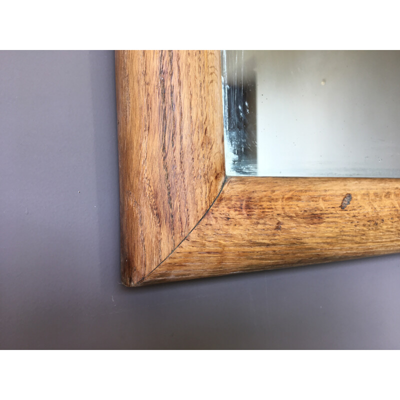 Vintage mirror in solid oak - 1930s